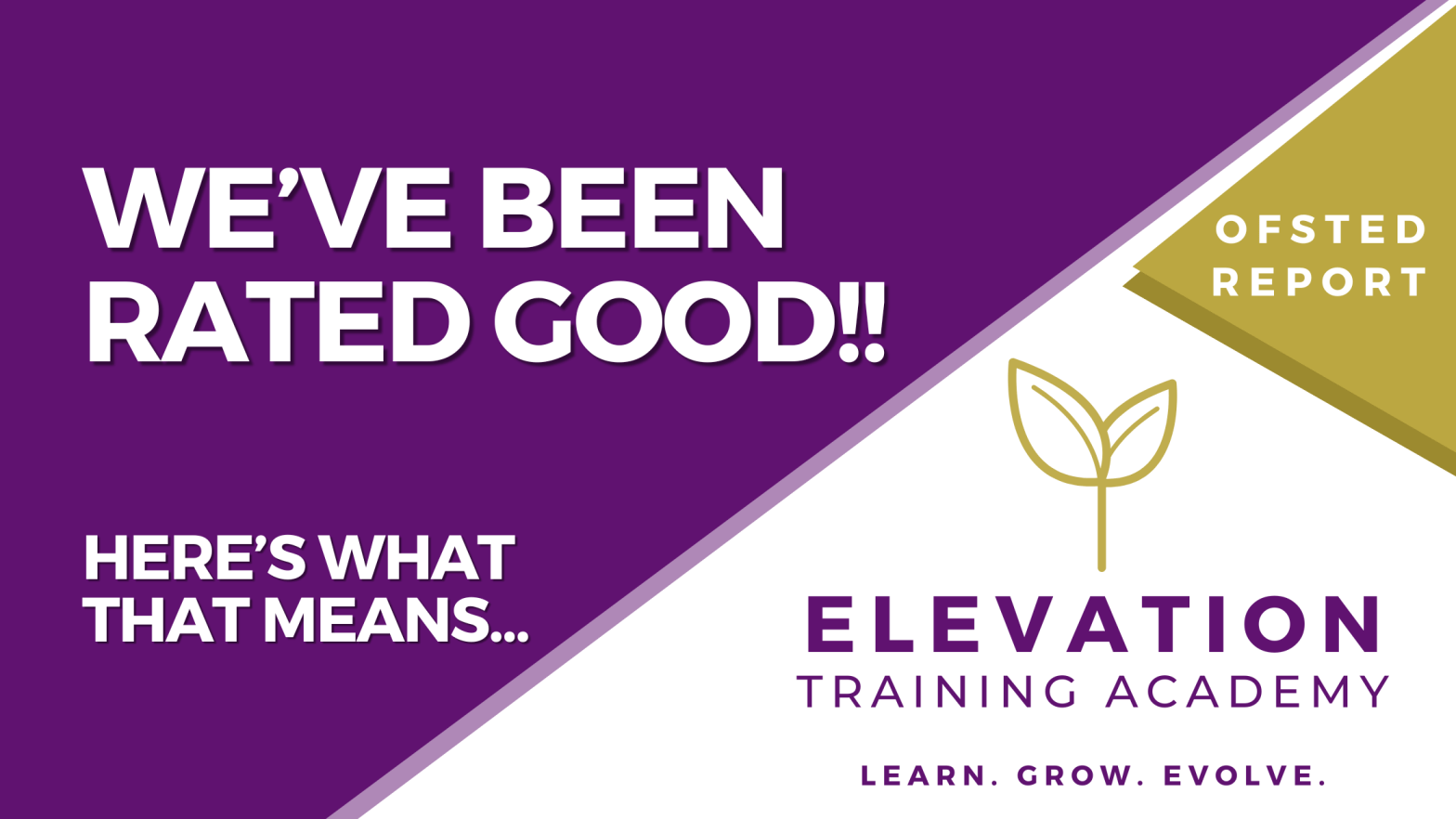 Elevation Training Academy’s GOOD Ofsted Report